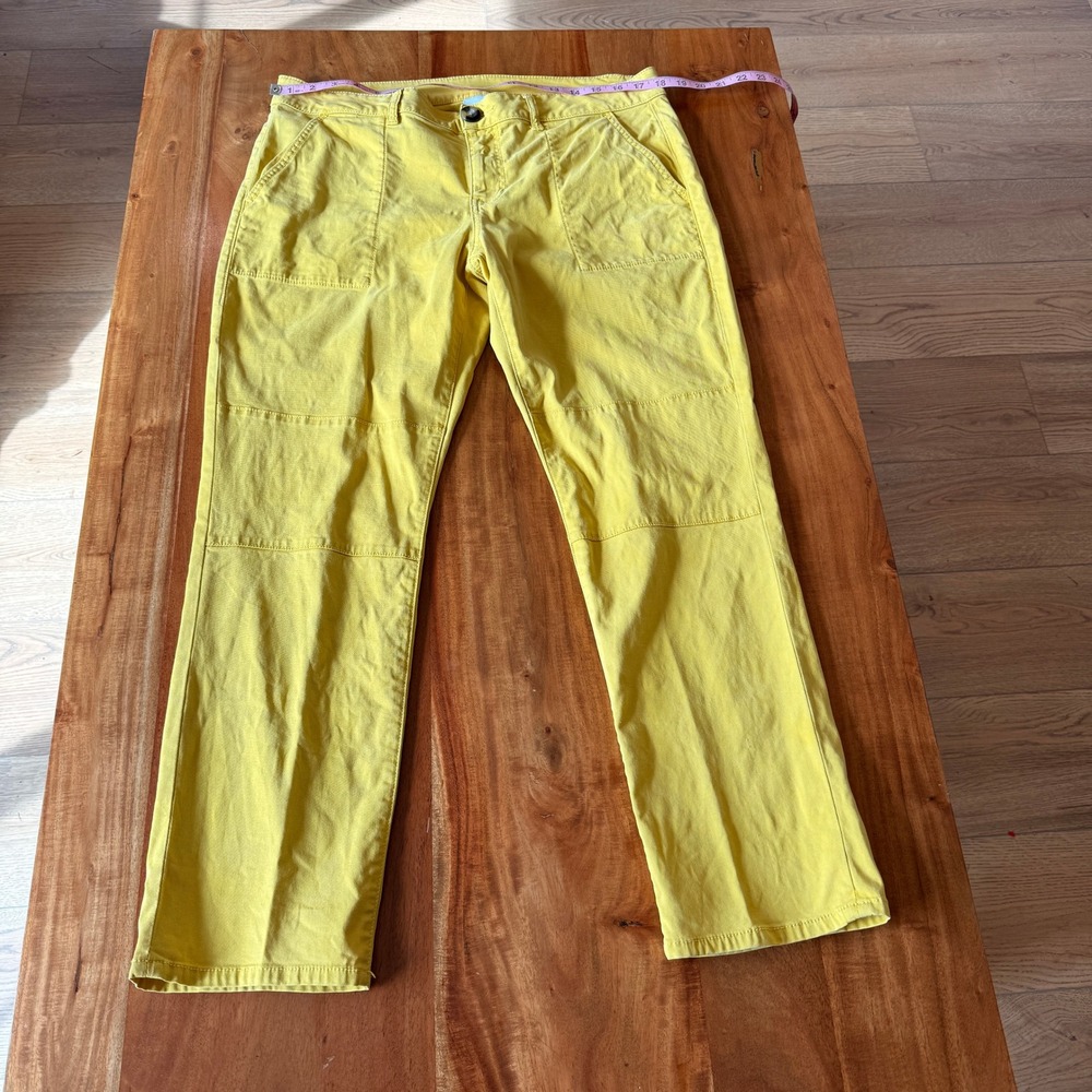 Cabi Women's Yellow Straight Leg Pants Size 12